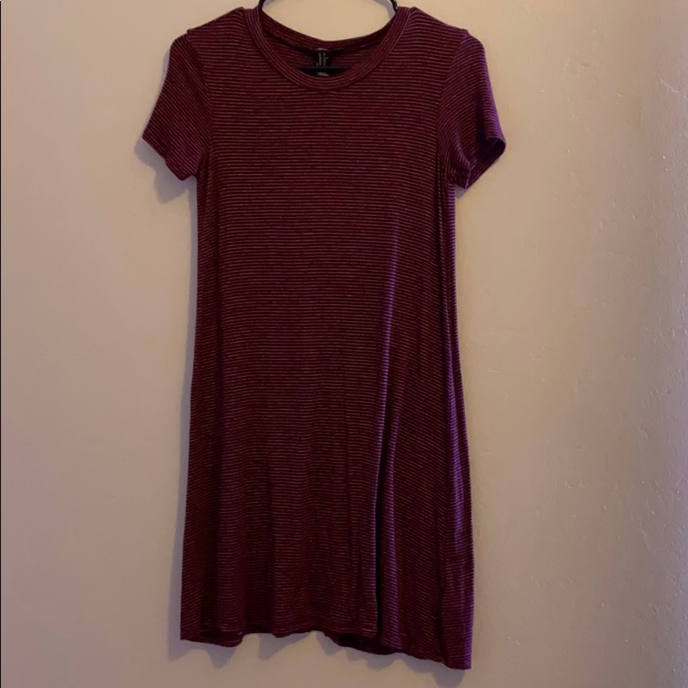 forever 21 red and white striped dress